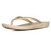 FitFlop Iqushion Ergonomic Flip-Flops TPU Dames Sandales - Gold