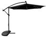 Aga Tuinset, Zonnescherm, 300 cm, Zwart, Met LED-Verlichting