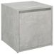 Syfax Opbergbox met lade 40,5x40x40 cm bewerkt hout betongrijs