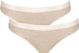 Sloggi Women GO Ribbed R Brazil (2-pack) - dames slip - grijs