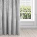Eurofirany Villa Gordijn, fluweel, zacht, plooiband, 1 stuk, edel gordijn, dik, 290 g/m2, elegant, glad, effen, wollig, modern, klassiek, woonkamer, slaapkamer, lounge, staalgrijs, 140 x 270 cm
