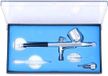 Airbrush set met dubbele werking pour peinture fine, avec une buse de 0,3 mm
