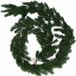 Merkloos / Sans marque Koopman International 1x Kerstguirlande donkergroen 180 cm - Dennen takken slingers