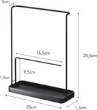 Yamazaki Brillenrekje en accessoires houder - Tower - Zwart