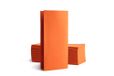Alvotex CHIC Airlaid 50 servetten, 1/8 vouwen op stof, hoogwaardige wegwerpservetten, 39x40cm, oranje