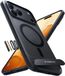 TORRAS Ostand Magnetic Hoesje geschikt voor Apple iPhone 18 Pro - Hybride Backcover Zwart - Met Kickstand - MagSafe Compatible - Hard Plastic & TPU