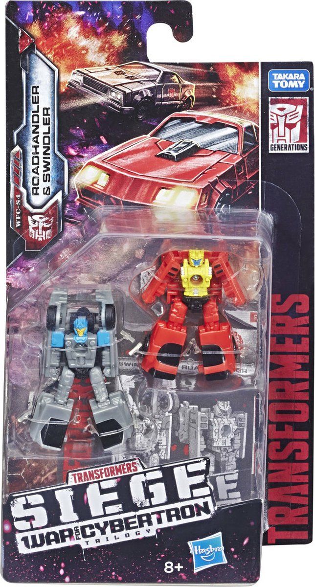 Transformers Generations War for Cybertron: Siege Micromaster WFC-S4 Autobot Race Car Patrol 2-pack Action Figure Toys