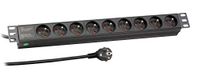 EFB Elektronik EK631FR.2 stekkerdoos 1,8 meter 8-voudig Zwart