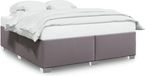 vidaXL Cadre de lit Similicuir Gris 180x200 cm
