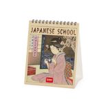 Legami Tafelkalender 2027, Japanse school, bureaukalender, 12 maanden en jaarplanner, in 6 talen, sterrenbeelden, internationale feestdagen, 12 x 14,5 cm