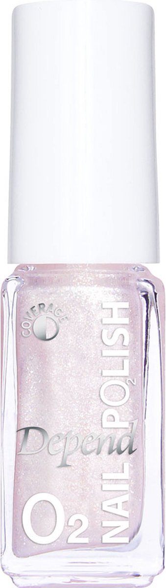 Depend Cosmetics Depend Cosmetic | O2 Nail Polish | Nagellak | Licht roze met glitters | nr.523 | 5ml