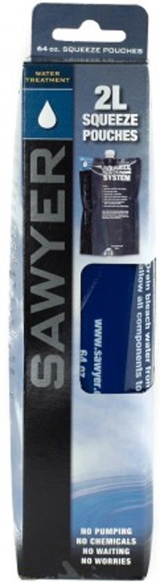 Sawyer Squeezable pouch - 2L - 2 Stuks