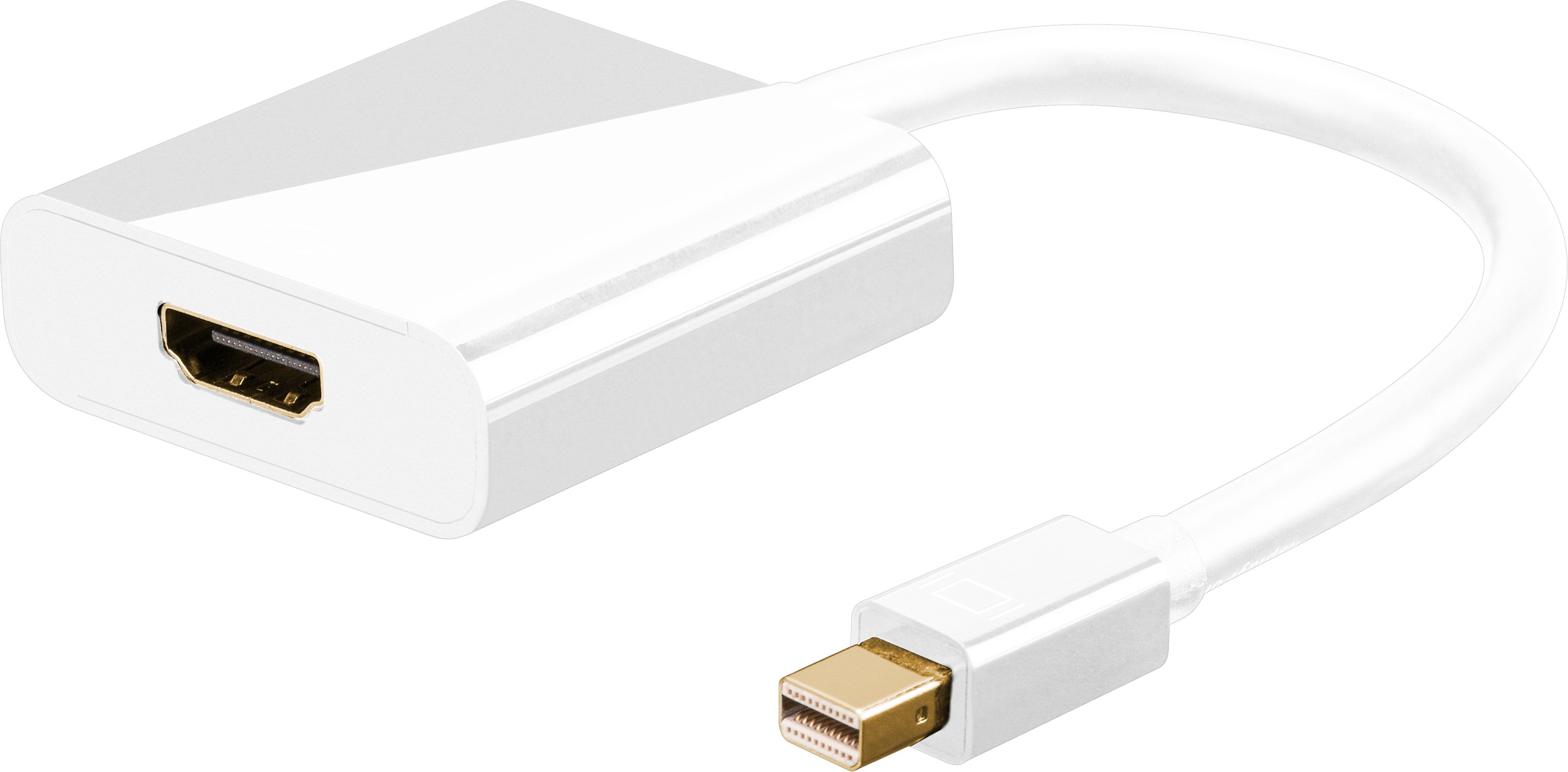 Goobay miniDisplayPort/HDMI Adapter - 0.1m - White