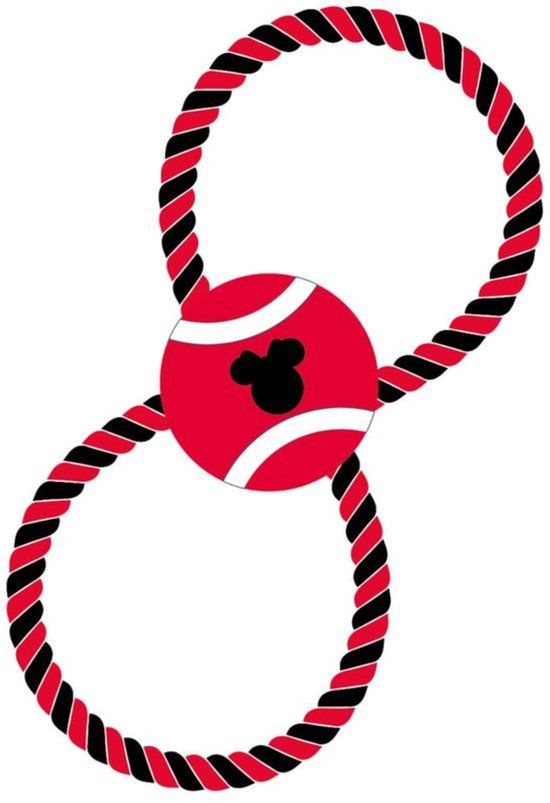 4KidsOnly Minnie Mouse Hondenspeeltje - Touw Hondenspeelgoed - Trekbal voor Honden
