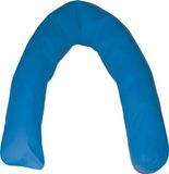 TradinQ Coussin de positionnement de lit U-crescent en fibre de silicone Bleu