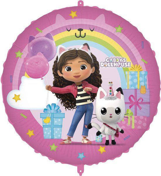 Top1Toys Vegaoo Gabby's Poppenhuis folieballon 46 cm Roze