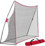 GarveeHome Golf-oefennet, 300 x 210 cm, zwaar, stabiel frame-insteeksysteem, draagbare slagtent met tas, voor binnenplaats, binnen en buiten, swing- en chipping-training, cadeau voor mannen/vader