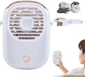 Merkloos Draagbare Nekventilator - Oplaadbare Mini Fan - Wit