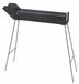Merkloos Klapgrill houtskool - Verchroomd grillrooster - 56 x 14 cm kookoppervlak - Zwart - Voor spiesen en groenten