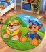 Nickelodeon Pat' Patrouille Tapis d'éveil lavable Chase et Rubble, 90 cm, Vert/Bleu/Marron