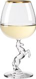 Ritzenhoff Cocktailglas - 3D Paardensteel met Gouden Rand - Kristalglas - 417 ml