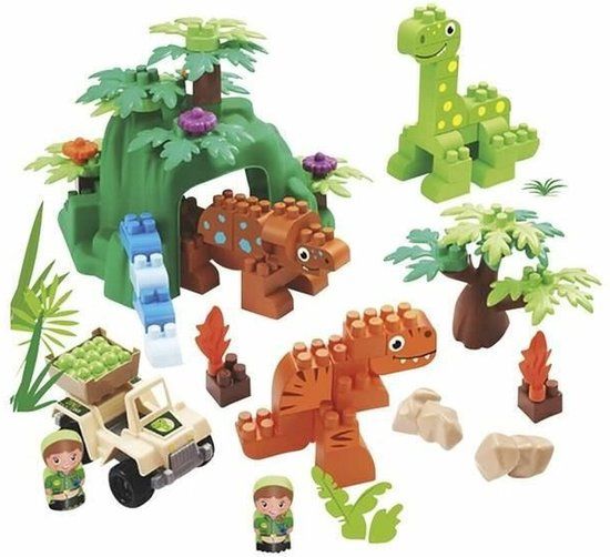 Ecoiffier Abrick Dinoland Playset - Construction Toy - 2+ Years