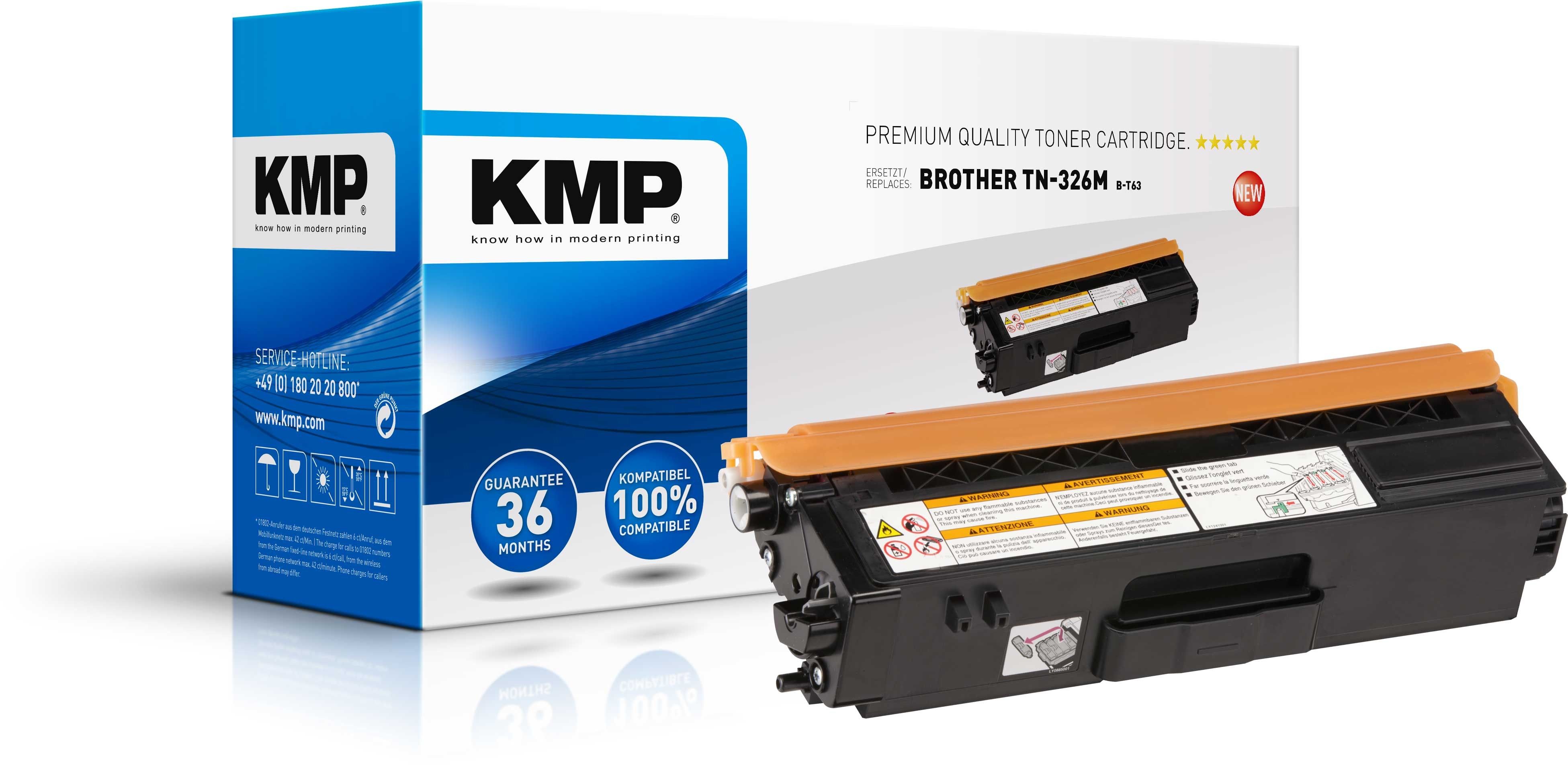 KMP B-T63 - Tonercartridge - magenta - 1 stuk