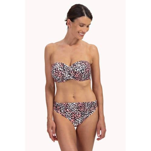 Cyell bikinibroekje zwart/ecru/roze
