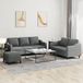 Maison Exclusive - Ensemble de canapés 3 pièces avec coussins, tissu gris foncé