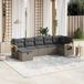 Maison Exclusive - Ensemble de meubles de jardin 7 pièces avec canapé et coussins, gris, en polyrotin
