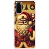 Samsung Galaxy S20 Pere Noel Vintage Bedrukt Siliconen Hoesje
