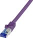 Logilink CAT6a sFTP kabel 1 meter Paars