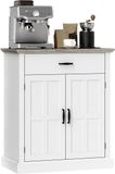HOMCOM Dressoir woonkamer, moderne opbergkast, 75,2 x 40 x 91,5 cm, wit
