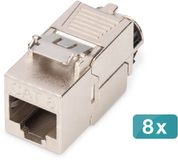 DIGITUS Keystone module Cat 8.1 - 8 stuks - Silver