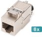 DIGITUS Keystone module Cat 8.1 - 8 stuks - Silver