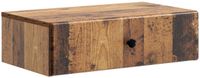 vidaXL Wandmontage Zijtafel Oud hout 59 x 34,5 x 17 cm