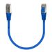 Waytex 33801 Ethernet-kabel, RJ45, Cat 6a, S/FTP, 500 MHz, afgeschermd, 100% koper, LSZH, halogeenvrij, compatibel met pc, printer, box, router, netwerkswitch, gameconsoles, tv, 0,5 m, blauw