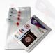 ARK 33591.1 Documentenmap met druksluiting, A6, transparant, 5 stuks
