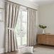 Curtina - Bramford - Jacquard Paar Potlood Plooi Gordijnen - 66" Breedte x 54" Drop (168 x 137cm) in Naturel