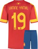 Kingdo Lamine Yamal Spanje Voetbaltenue - Voetbal Tenue Kinderen - Shirt en Broekje - Jongens en Meisjes - Volwassenen - Heren en Dames - Maat 128
