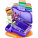 Funkelfuchs® - Boîte à lunch pour enfants avec compartiments - 500ml, violet
