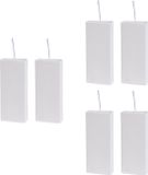 Bellatio Design Waterverdamper radiator - 6x - dolomiet - wit - 8x20 cm