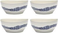 Serax Ottolenghi Feast Kom S Wit/Blauw 16 Ø 4 stuks