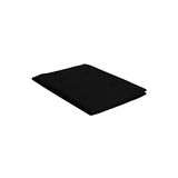 Italian Bed Linen Max decoratieve doek, 100% katoen, zwart, dubbel