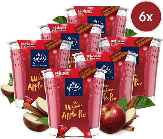 Glade Geurkaars Warm Apple Pie, 6 stuks