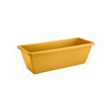 Elho Barcelona Balkonbak 50 - Plantenbak voor Balkon Buiten - Ø 49.8 x H 16.0 cm - Honinggeel