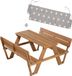 Roba Houten Kindertafel Buiten 'Picknick voor 4' - Teak