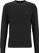 Tommy Hilfiger O-hals trui katoen met kasjmier - Pima Organic Cotton Cashmere - zwart (Black) - Maat: XXL