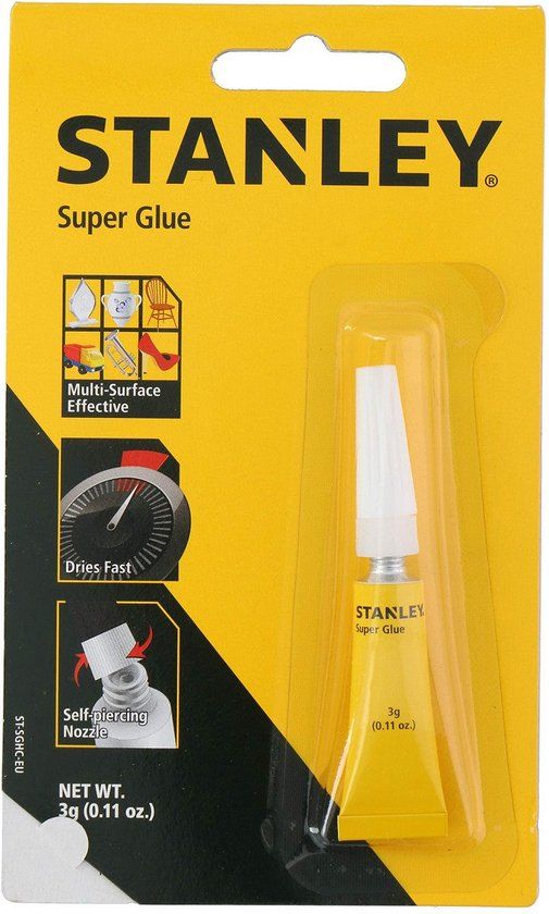 Stanley Secondenlijm ECA Sneldrogend Multifunctioneel (3 g)