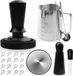 Unyqoos® Baristaset met tamper, melkopschuimkan en decoratieve sjablonen